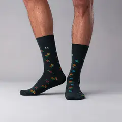 MARIO HERNANDEZ - Medias Flores Extrafina Verde MH Socks