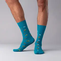 MARIO HERNANDEZ - Medias Flores Extrafina Jade MH Socks