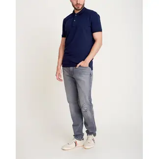 NO DRAMA - Camiseta polo sin bolsillos algodon Azul POLOSINBAZU