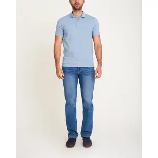 NO DRAMA - Camiseta polo sin bolsillos algodon Azul POLOSINBAZUCLA
