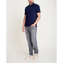 NO DRAMA - Camiseta polo sin bolsillos algodon Azul POLOSINBAZU