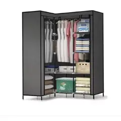 GENERICO - Closet Armario Esquinero Portátil Ropa 8 Estantes Organizado
