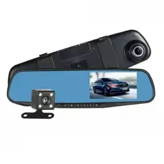 GENERICO - Cámara Dual Carro Espejo Retrovisor Dvr Reversa Sensor 43pl
