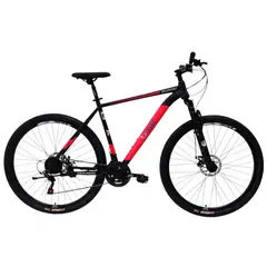 GENERICO - Bicicleta Todoterreno Rin 29 Color negro rojo Talla M