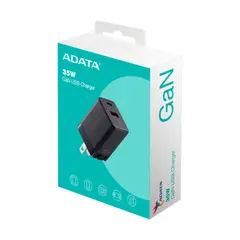 ADATA - Cargador para Celular USB C Gan 35W Negro