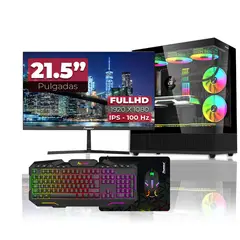 JANUS - Computador Gamer AMD Ryzen 5 4600G RAM 16GB SSD 512GB Monitor 22 Pulgadas 100Hz