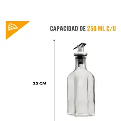 GENERICO - DISPENSADOR DE ACEITE DOBLE EN VIDRIO