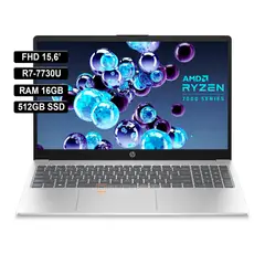 HP - PORTATIL 15-fc0012la AMD R7-7730U RAM 16GB DDR4 512GB SSD