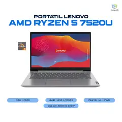 LENOVO - Portatil V14 G4 AMN - AMD RYZEN 5 7520U - 16GB LPDDR5 - 512GB SSD