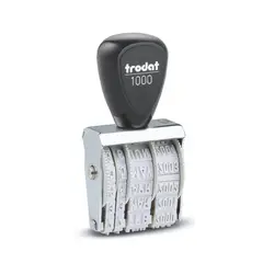 TRODAT - Fechador manual con tamaño de fuente 3mm y 4 bandas