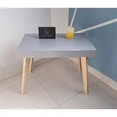 GENERICO - Mesa De Centro Deko GRIS Sala Auxiliar Decoración Moderna