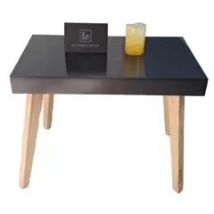 GENERICO - Mesa De Centro Deko NEGRO Sala Auxiliar Decoración Moderna