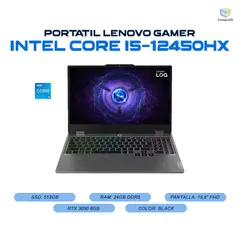 LENOVO - Portátil Core I5-12450HX + Ram 24GB - LOQ 15IAX9