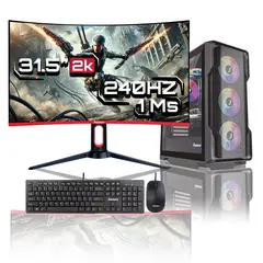 JANUS - Computador Gamer Ryzen 5 8500G RAM 16GB RGB SSD 512GB Monitor 32 Pulgadas 240Hz