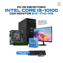POWER GROUP - Computador Intel Core i3-10100 i3-10105 8GB 259SSD - G10380HSD
