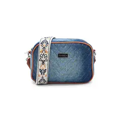 MACOLY - Bolso Manos Libres VO01 Jean x reata blanca