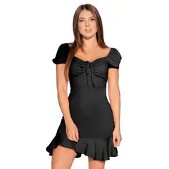 ATYPICAL - Vestido Corto Mujer Negro 4835
