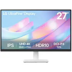 LG - Monitor 27 Pulgadas 27US500 Plano 4K UHD