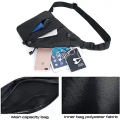 GENERAL - Mochila Bolso De Pecho Cruzado Antirrobo Impermeable