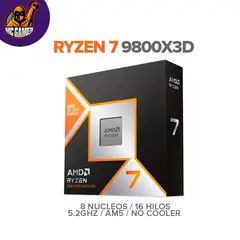 AMD - PROCESADOR RYZEN 7 9800X3D/ 8 NUCLEOS / 16 HILOS 5.2GHZ / AM5
