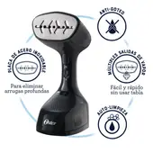 OSTER - Vaporizador de Telas Portátil con Cable de 2,5 mts
