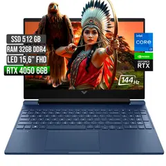 HP - VICTUS INTEL CORE I7-12650H RTX 4050 6GB SSD 512GB RAM 32GB LED 15,6" FHD 144Hz