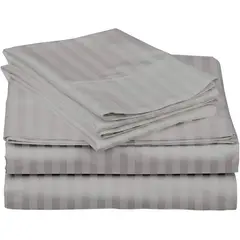 SIRENITAS - Juego de sabanas Cama King Gris Perla Elegante