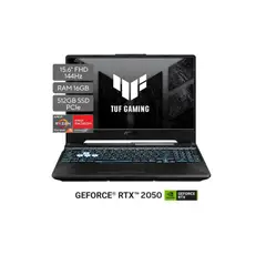 ASUS - PORTATIL GAMING TUF, AMD RYZEN 5 7535HS, RAM 16 GB, 512 GB SSD, RTX 2050