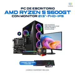 POWER GROUP - PC GAMER AMD Ryzen 5 5600GT 16GB 512GB SSD MONITOR 21“5 - R56162SKR