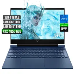HP - VICTUS INTEL CORE I7-12650H RTX 4050 6GB SSD 4TB RAM 32GB LED 15,6" FHD 144Hz