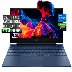 HP - VICTUS INTEL CORE I7-12650H RTX 4050 6GB SSD 1TB RAM 32GB LED 15,6" FHD 144Hz