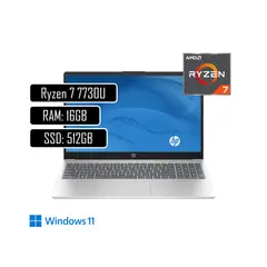 HP - PORTATIL PAVILION 15 - AMD RYZEN 7 7730U - 16GB DDR4 - 512GB SSD - WIN11.
