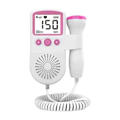 GENERICO - Doppler Monitor De Latidos Fetales Prenatal Bebe+Gel+Pila AA