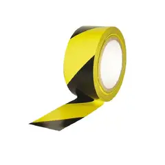 NACIONAL - CINTA ADHESIVA DEMARCACIÓN COLOR AMARILLO Y NEGRO X 30 MTS