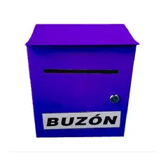 NACIONAL - BUZON DE SUGERENCIAS METALICO COLOR AZUL
