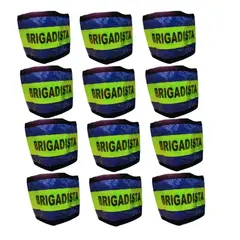 NACIONAL - BRAZALETE BRIGADISTA CINTA REFLECTIVO X 12 UND COLOR AZUL