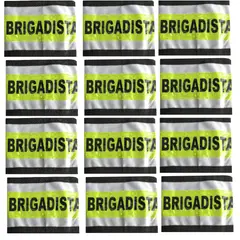 NACIONAL - BRAZALETE BRIGADISTA CINTA REFLECTIVO X 12 COLOR BLANCO