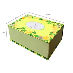 GENERICO - Caja de té 24X16X7 cm con 6 divisiones