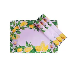 GENERICO - Set X 4 individuales de tela 100% antifluido 44X32 cm