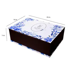 GENERICO - Caja de té 24X16X7 cm con 6 divisiones