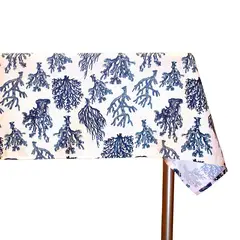 GENERICO - Mantel de tela antifluido 148 X148 cm + 6 Servilletas de 33X33 cm