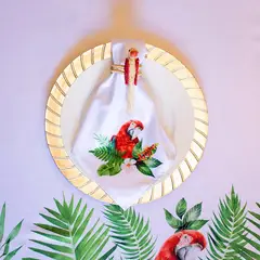 GENERICO - Mantel de tela antifluido 230X148 cm + 6 Servilletas de 33X33 cm