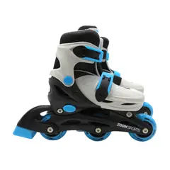 ZOOM SPORT - Patines Principiante 3 Ruedas 2en1 Gris T_31-34
