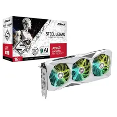ASROCK - Tarjeta de Video AMD Radeon™ - 7600 XT 16GB – STEEL LEGEND