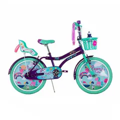 GW - Bicicleta para niñas rin 20 Princess Story Morado Lavanda