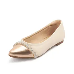 MODARE - Baleta Crema- Oro Rosa Cristal