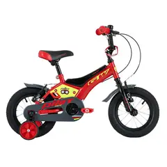 GW - Bicicleta para niños Rin 12 pilot Rojo B Amarillo