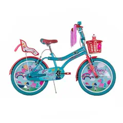 GW - Bicicleta para niñas rin 20 Princess Story Turquesa Perlado