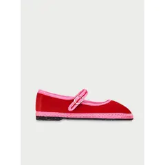 FLABELUS - Baletas Para Mujer Rojo Aurelie