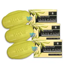 HEALTHY AMERICA - Jabon De Oliva En Barra Hgw X3